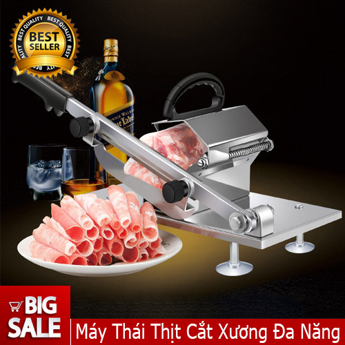 [HCM]Máy thái thịt cắt xương bằng tay đa năng - Thiết thế cao cấp - Khả năng cắt thái thị vô cùng hiệu quảmáy cắt thịt