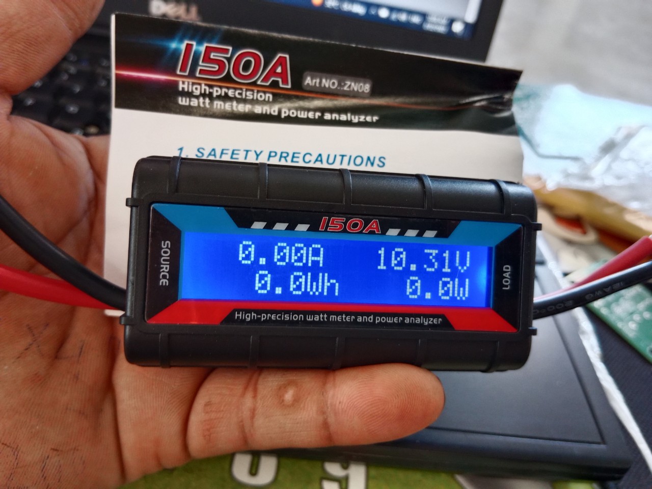 Đồng Hồ Đo Công Suất Điện Tử DC150A Watt Meter