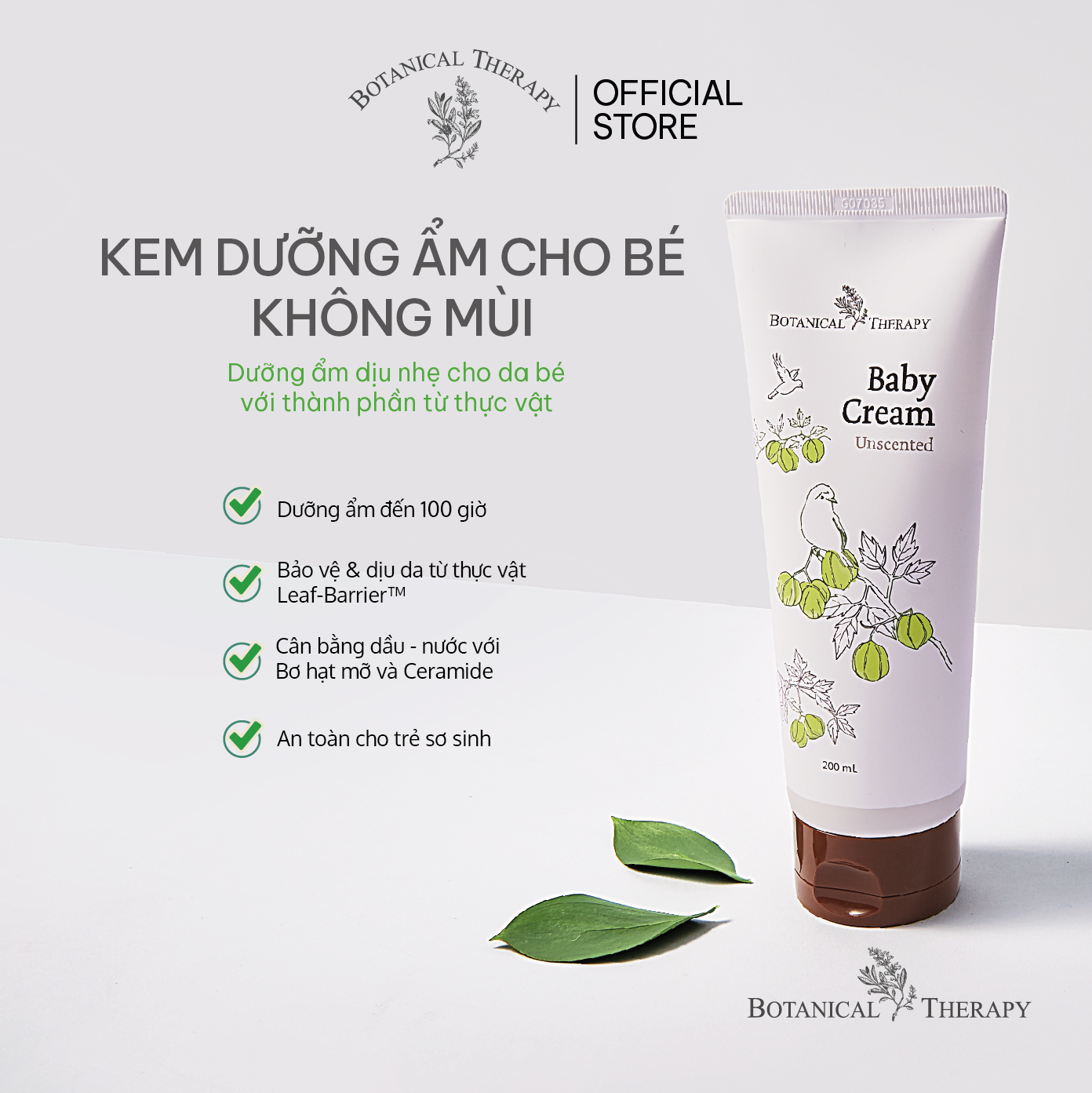 KEM DƯỠNG DA EM BÉ BOTANICAL THERAPY