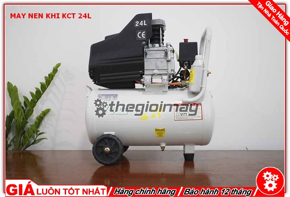 [HCM]Máy nén khí trực tiếp kct 24L (nhanh)