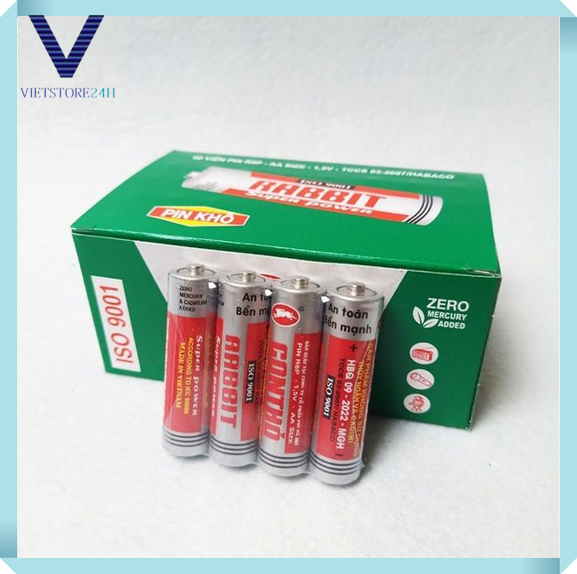 Hộp 40 viên pin con thỏ aa/aaa