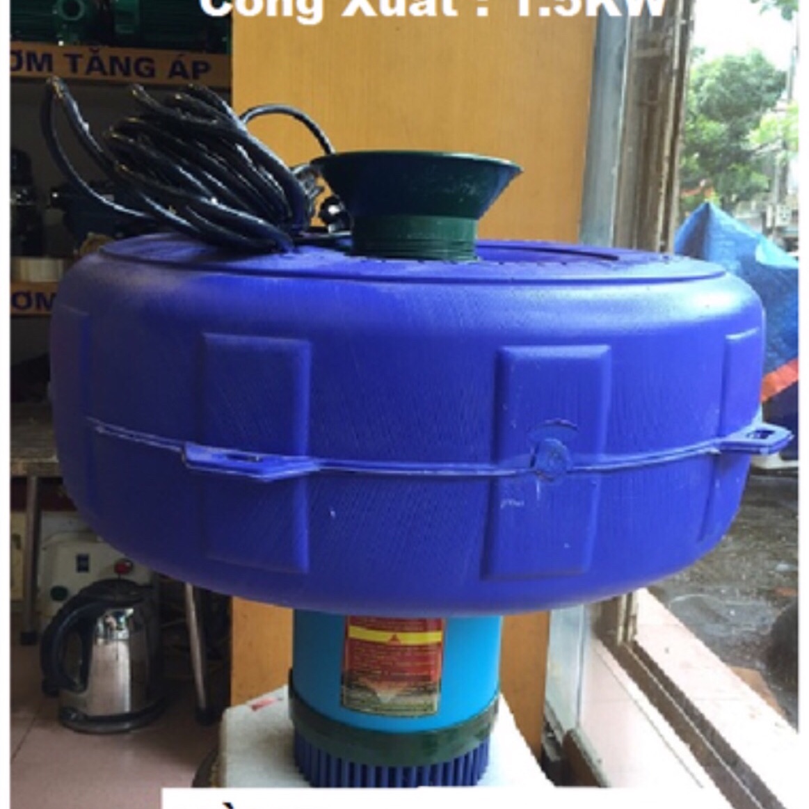 Máy bơm sục khí tạo oxy hoà tan cho ao nuôi 1.5kw máy bơm chìm bơm tõm boem nước