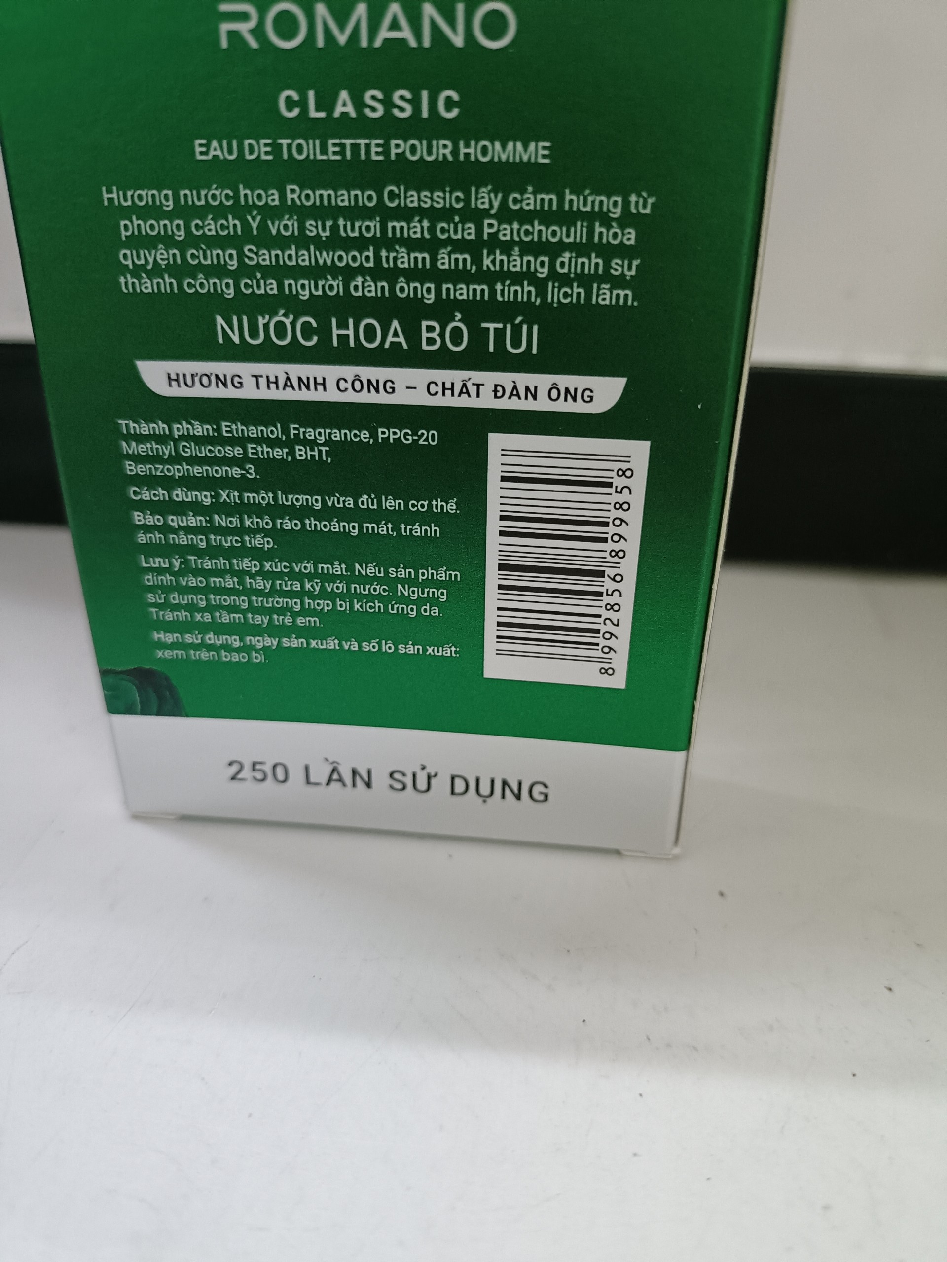 [HCM]Combo 3 chai Nước hoa Romano 18ml Classic