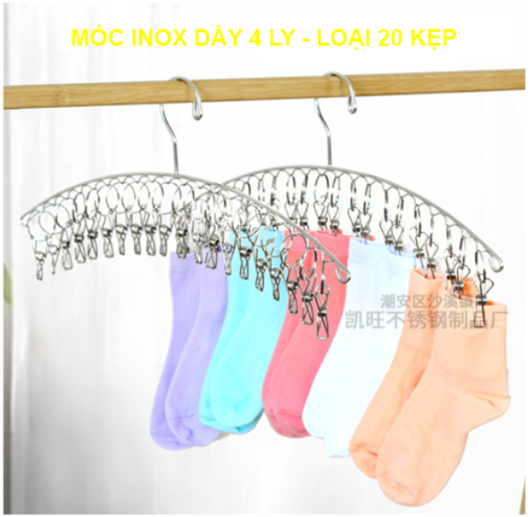 HCM - Móc Inox Treo Quần Áo Cho Bé