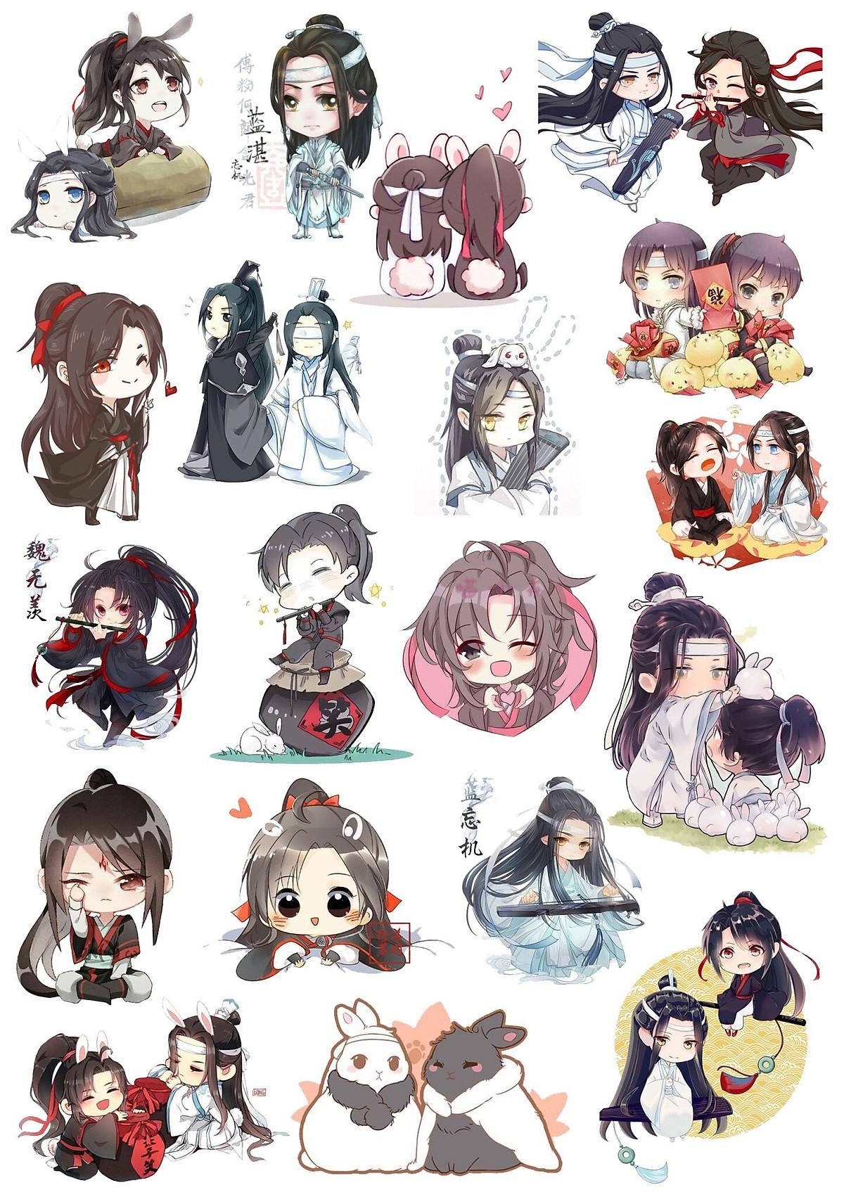 Bộ sticker Ma Đạo Tổ Sư 100 ảnh