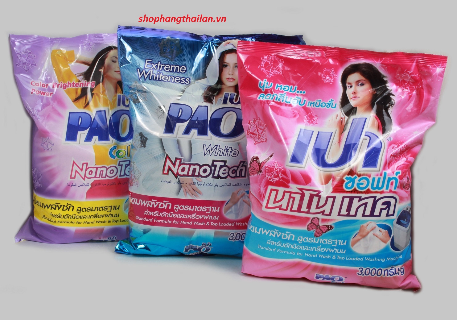 [HCM]Bột Giặt Pao 2.7 kg Thái Lan (Màu Hồng)