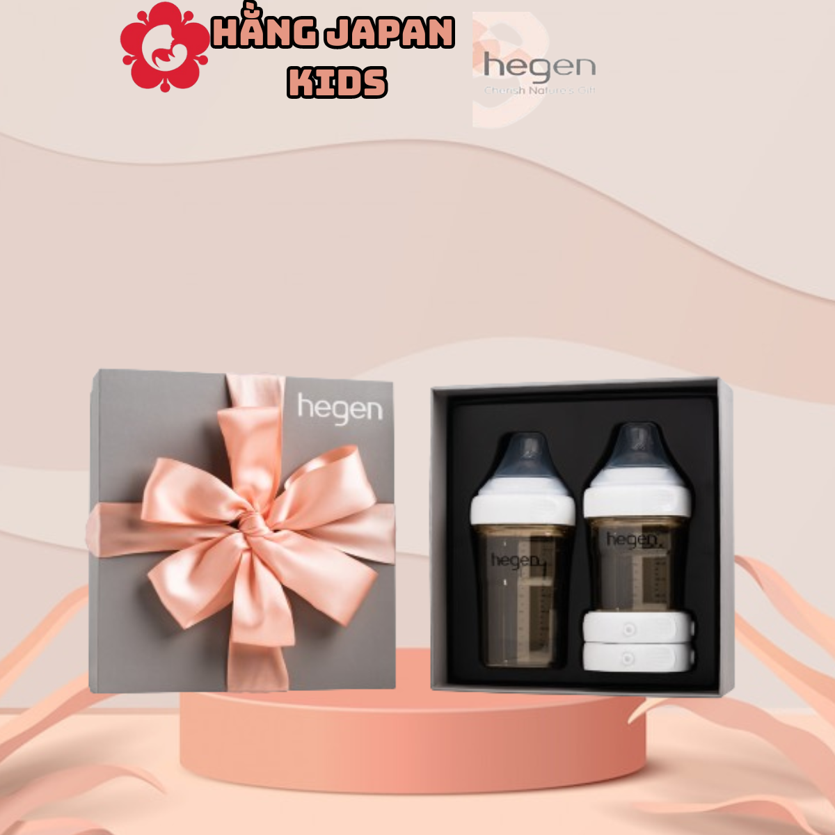 Bộ quà tặng Hegen Basic Stater Kit (bình sữa 150m và 240ml) - Hàn Quốc