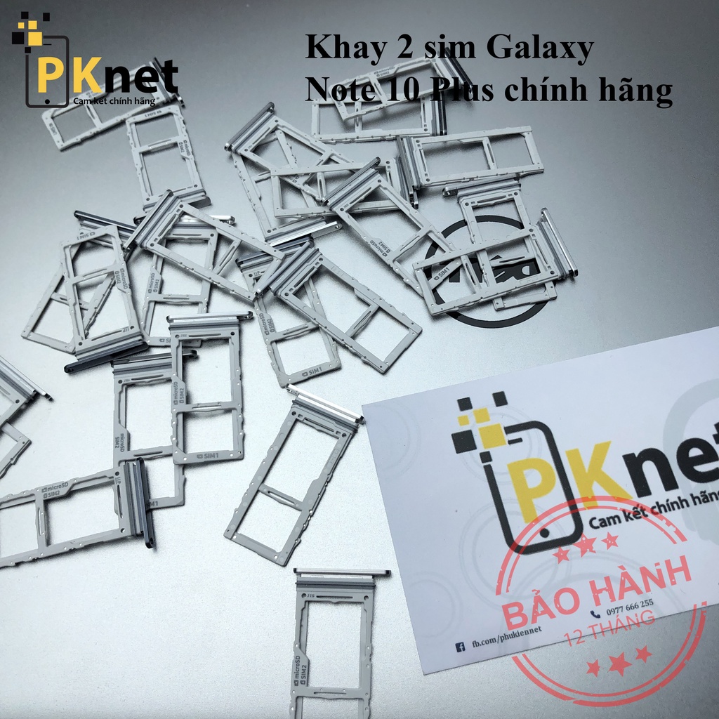 Khay sim Samsung Note 10 Plus, chính hãng, 2 sim