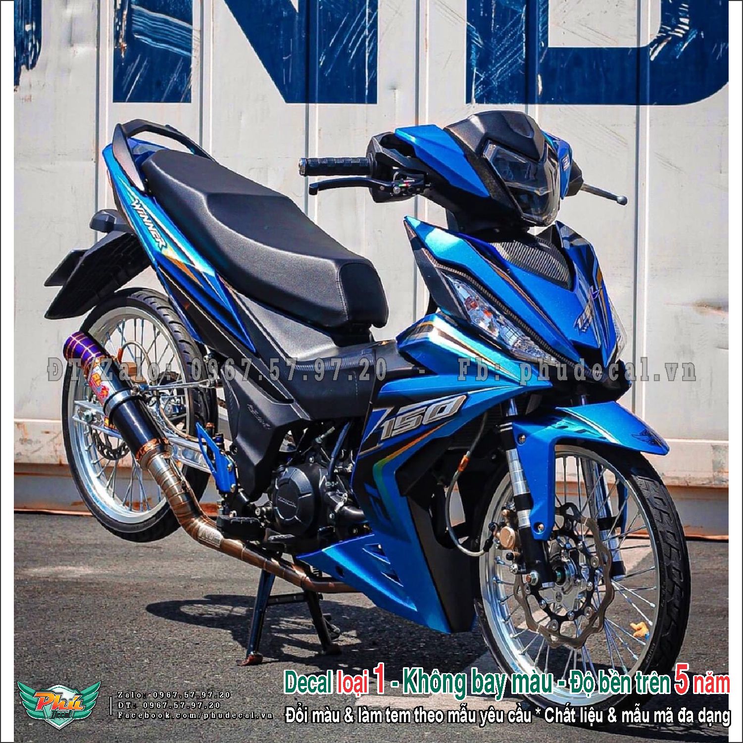 Tem rời winner 150 r xanh