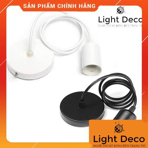 Bộ Đế Ôp Đèn Thả Đui Nhựa dây dài 80cm