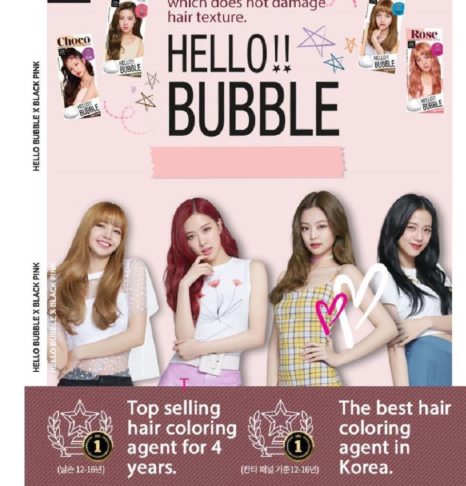 Thuốc nhuộm tóc bọt biển Hello Bubble chính hãng Hàn Quốc