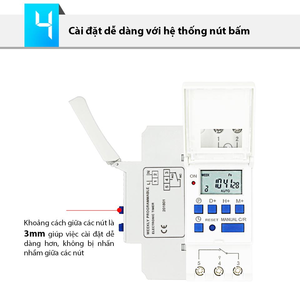 Công tắc hẹn giờ điện tử lập trình THC15A