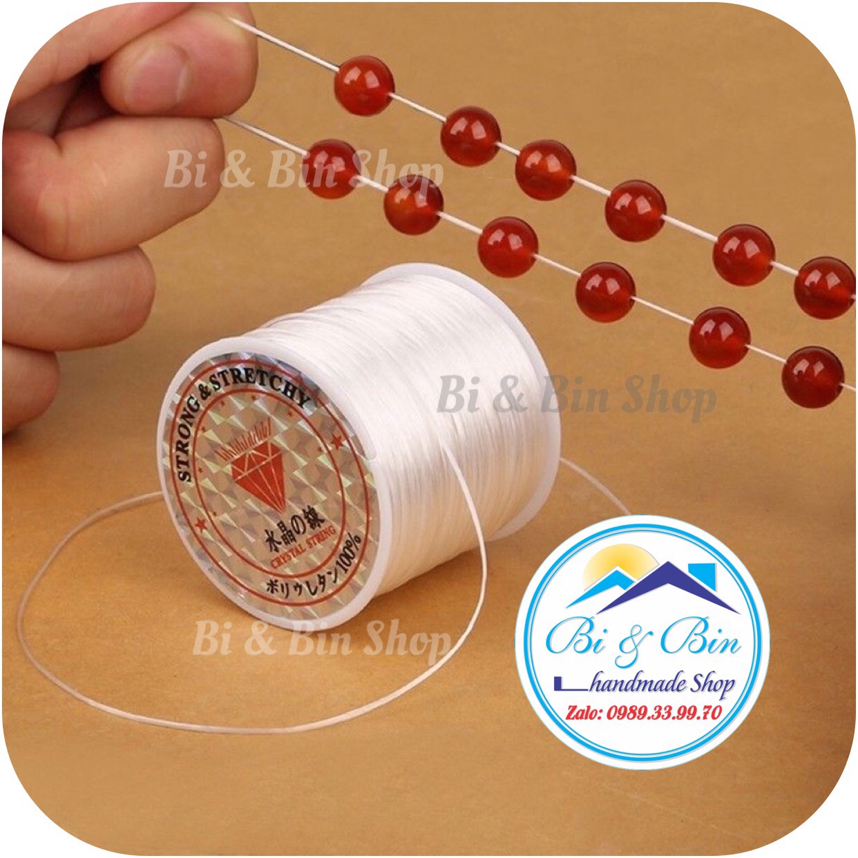 Dây Cước Thun Lụa Co Giãn Nhiều Màu Làm Vòng Đeo Tay