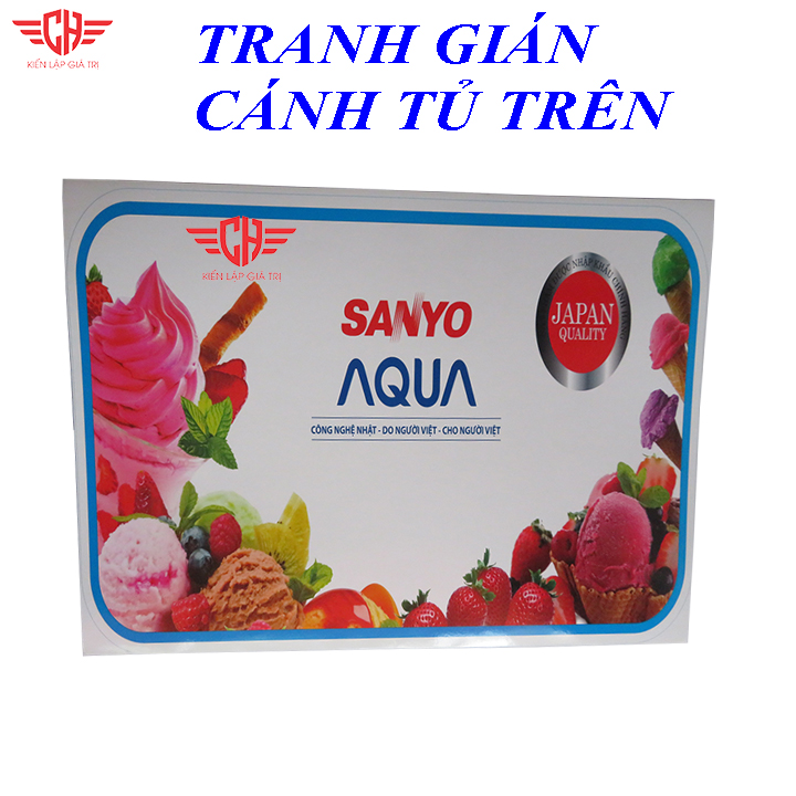 tem dán tủ lạnh sanyo aqua mẫu 3