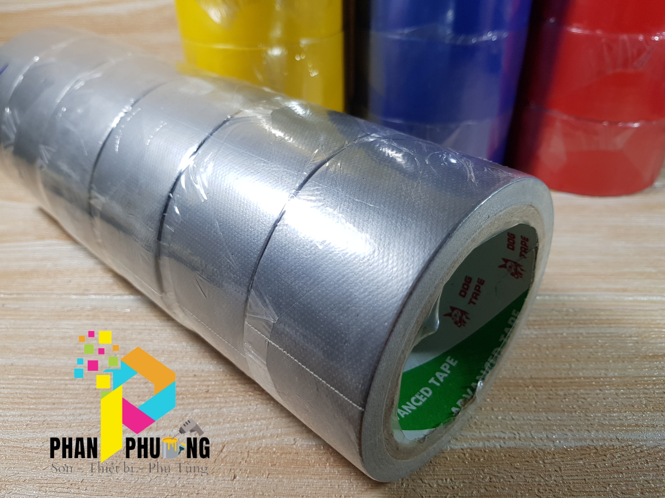 BĂNG KEO BẠC SỢI VẢI NHIỀU MÀU