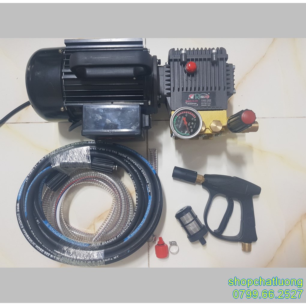 [HCM]Máy Rửa Xe Cao Áp Romano QL390- 4200W