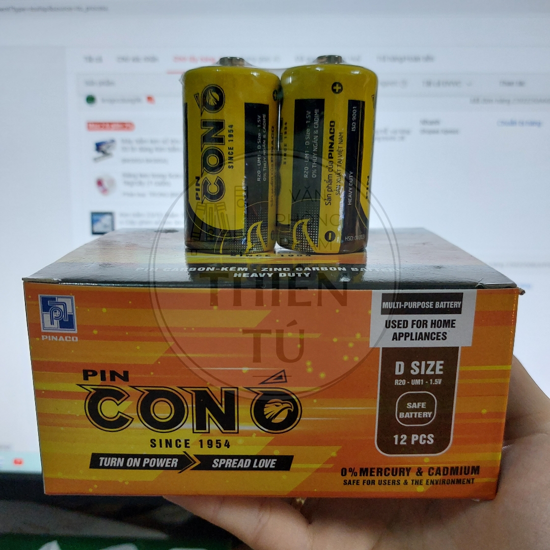 Pin đại D con Ó (2 viên)