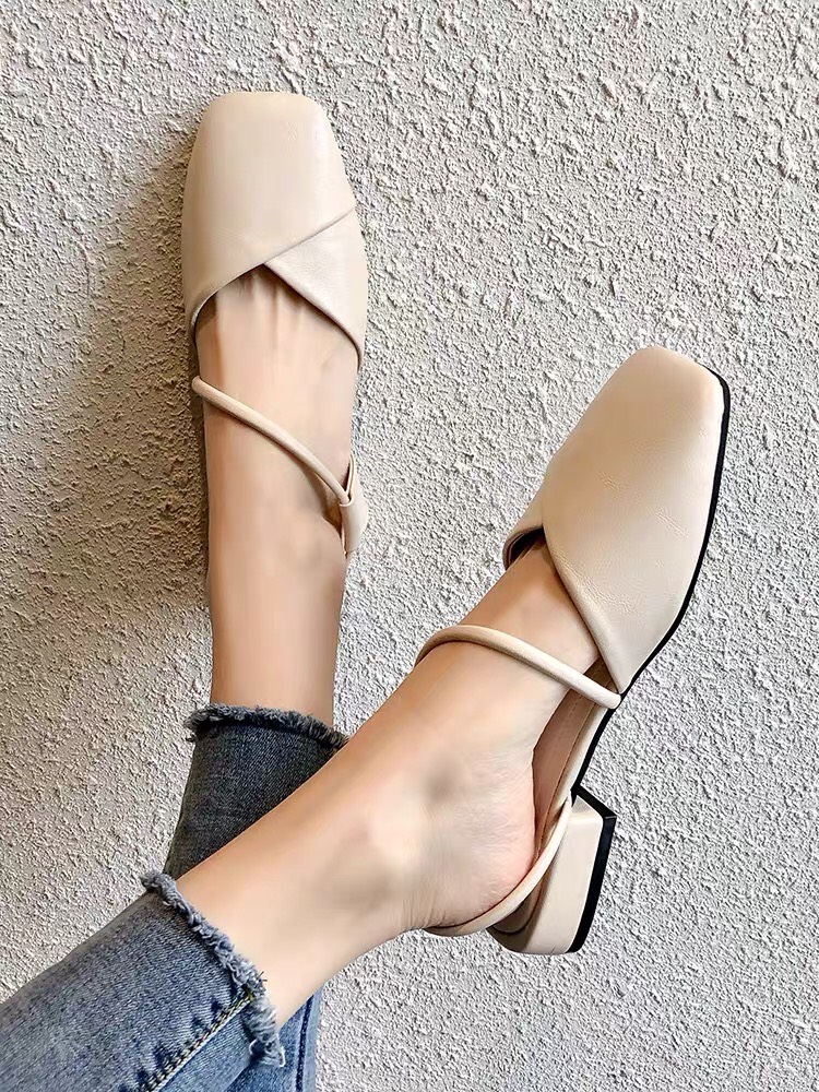 Giày bít mũi quay chéo đế 2p siêu xinh