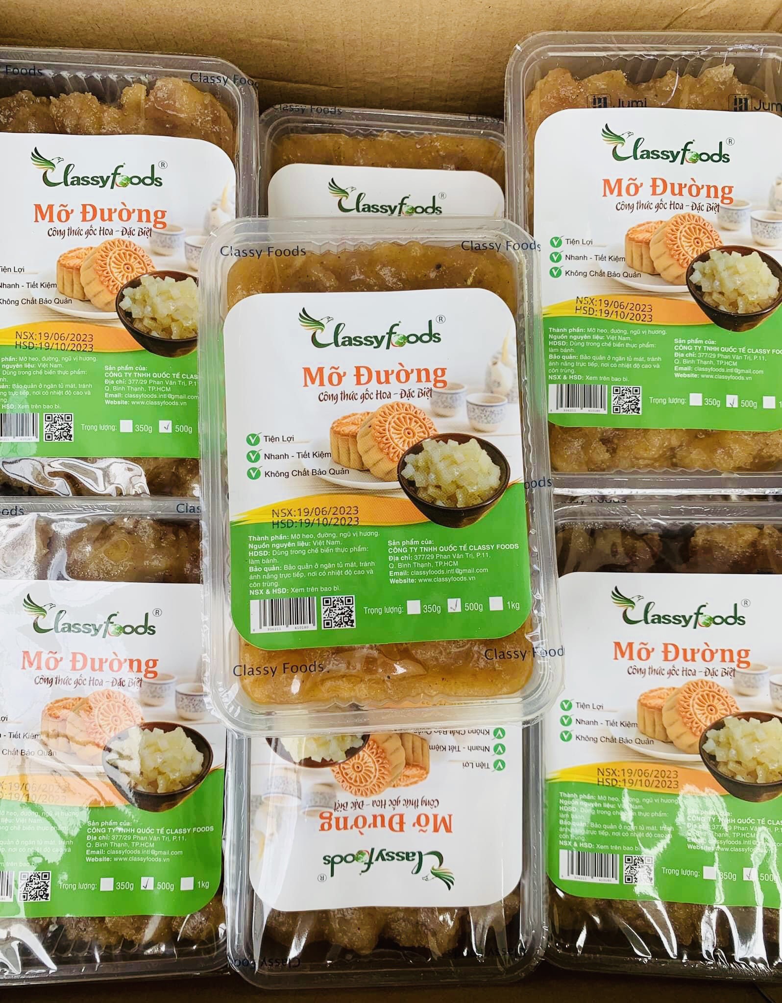 Mỡ đường làm bánh trung thu 2 size