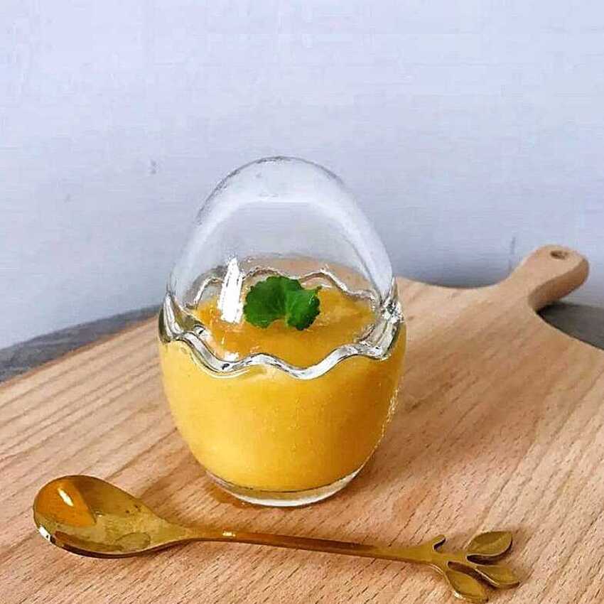 Hũ Làm Bánh Plan hình quả trứng 60ml (1 cái) – Hũ Thủy Tinh Nhỏ cường lực chịu nhiệt cực dày – Lọ Thủy Tinh hình trứng siêu trong