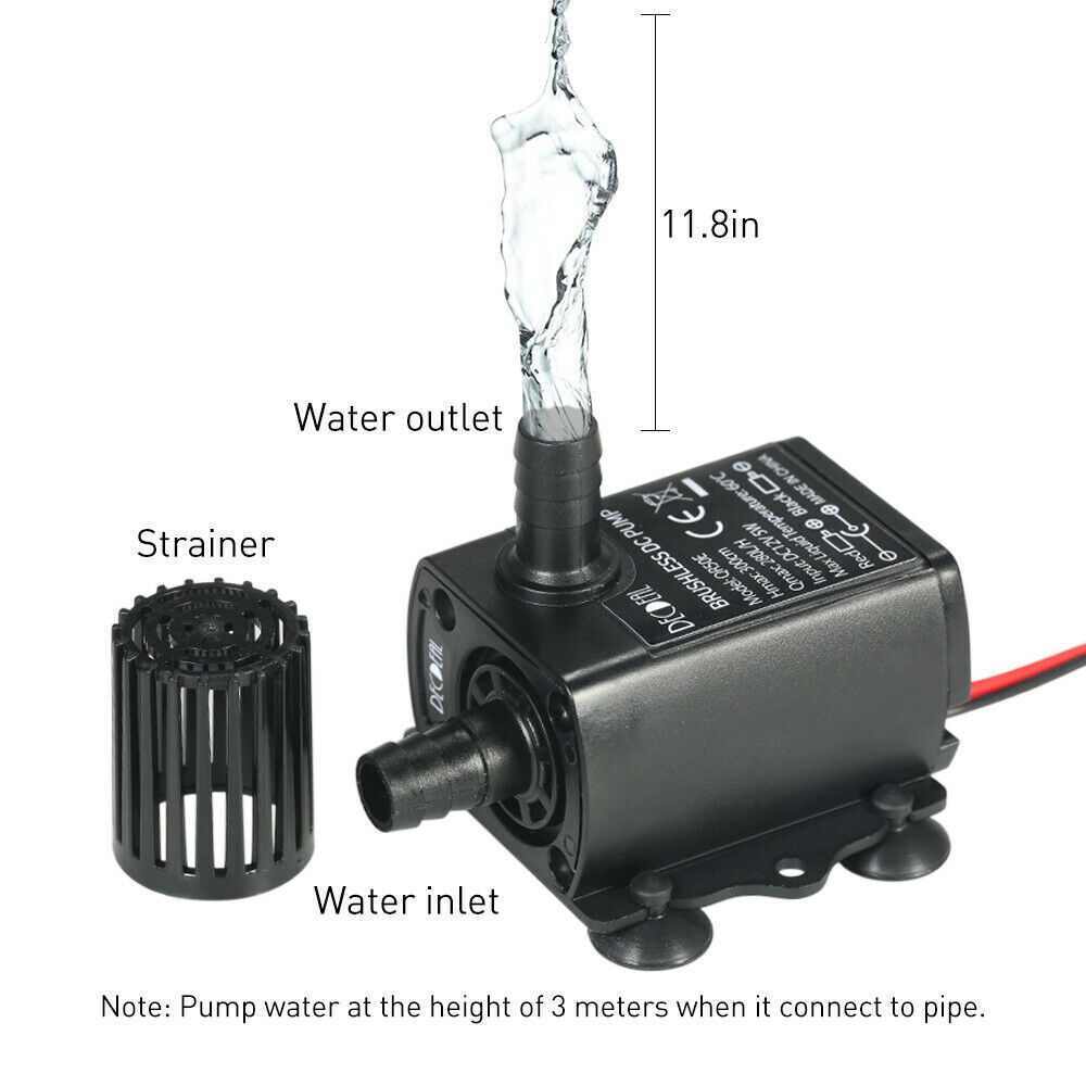 Máy bơm 12V 5W bể cá bể cá chìm DC 280LH