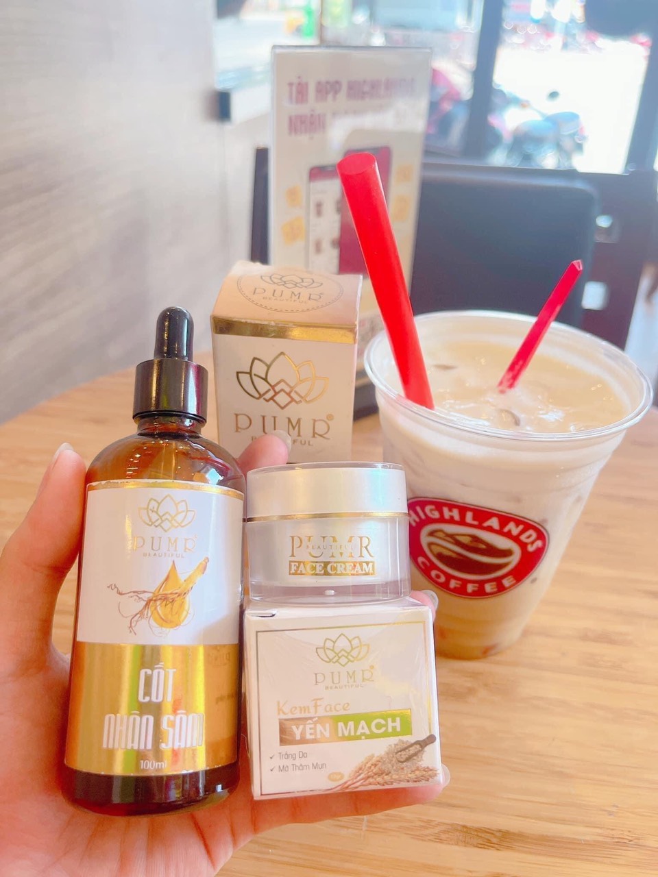 combo cốt nhân sâm + kem face
