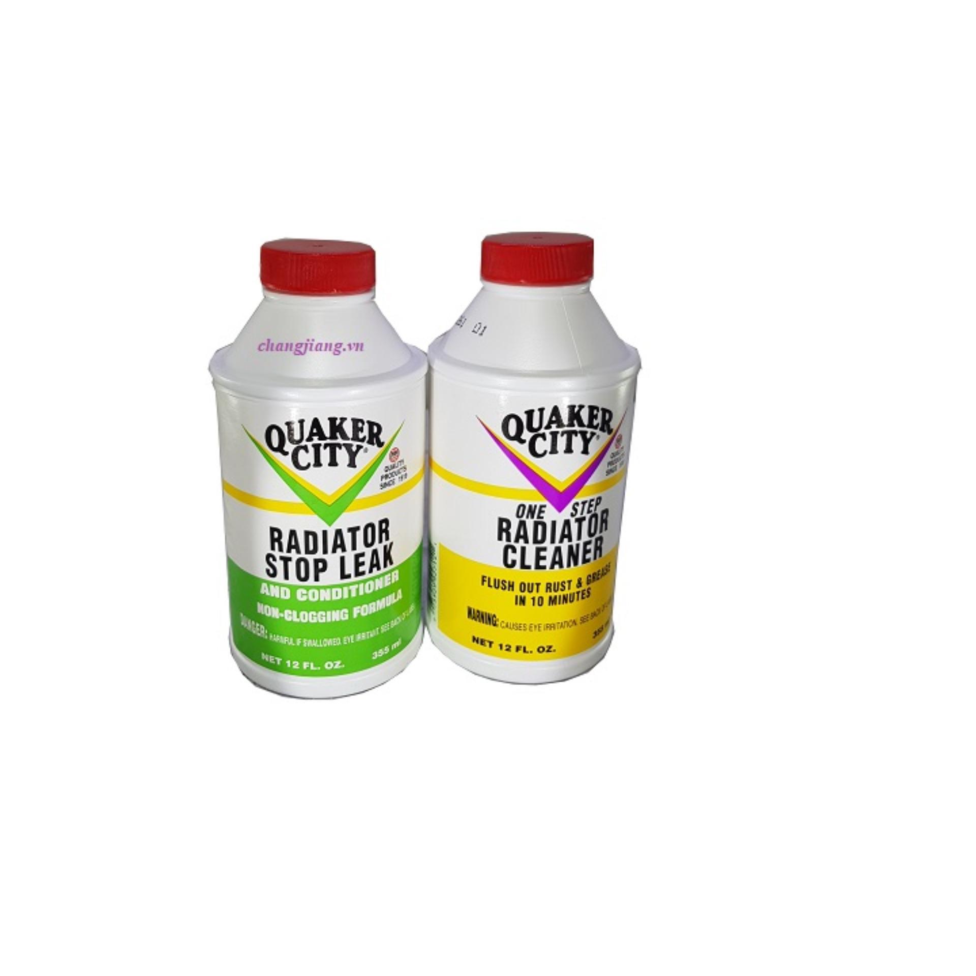 Dung Dịch Súc Két Nước QUAKER CITY RADIATOR CLEANER USA 355ml