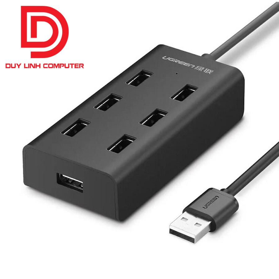 Bộ chia USB 2.0 7 cổng Ugreen 30374 chính hãng