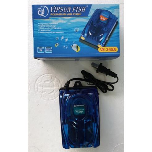 Combo máy sủi oxi 2 vòi VS-348A, 2m dây, 2 sủi