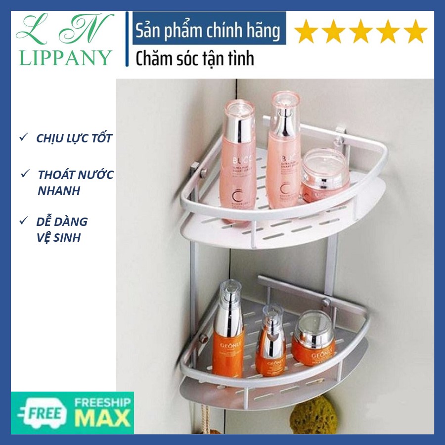 Corner Shelf bathroom 2 floor aluminum alloy