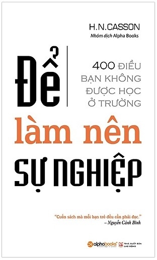 Fahasa - Để Làm Nên Sự Nghiệp (Tái Bản 2017)