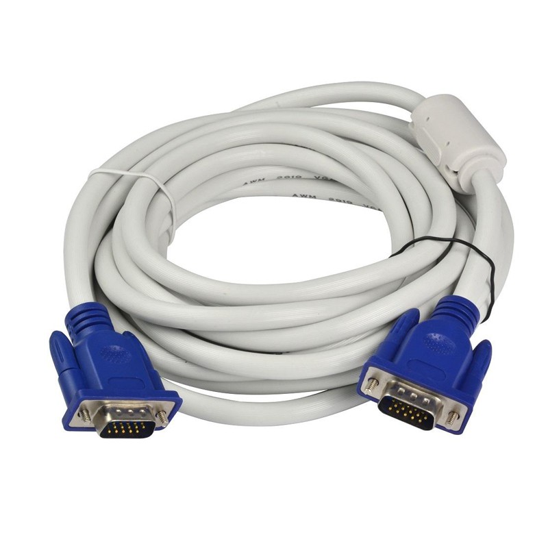 [Hàng xịn] Dây VGA Lõi Đồng 1.5m 3m 5m hàng chuẩn 3+4 chất lượng cao-cáp 2 đầu VGA đực xịn tốt chống nhiễu