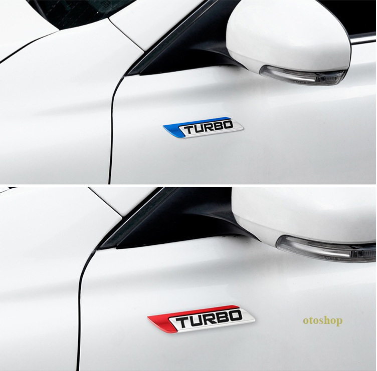[HCM]Tem chữ TURBO trang trí xe - Model 2