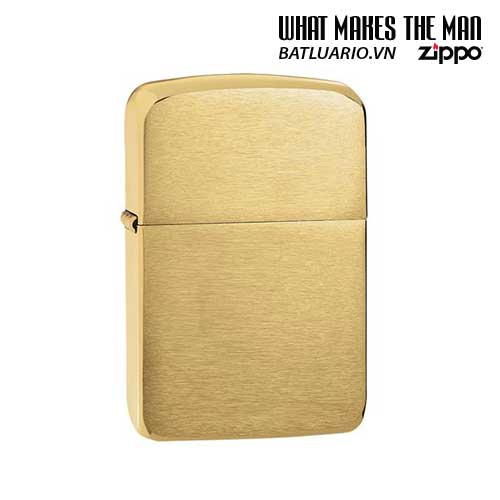Bật lửa zippo 1941b – zippo 1941 tái bản brushed brass