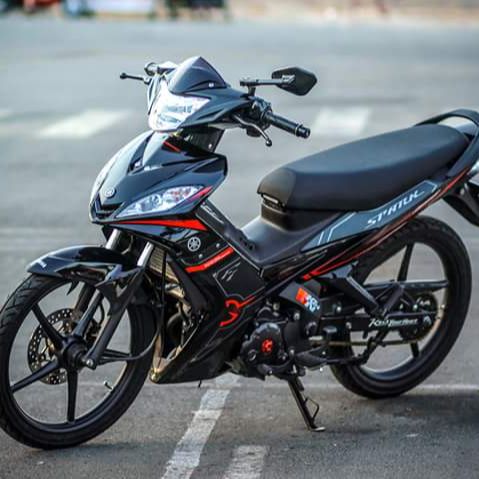 Tem rời ex nhỏ spark 2006-2010 dán xe đen - tem chuẩn hình