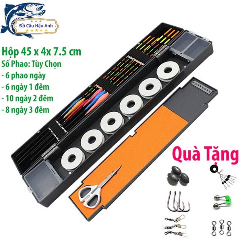 Hộp phao câu đài 3 ngăn 55cm