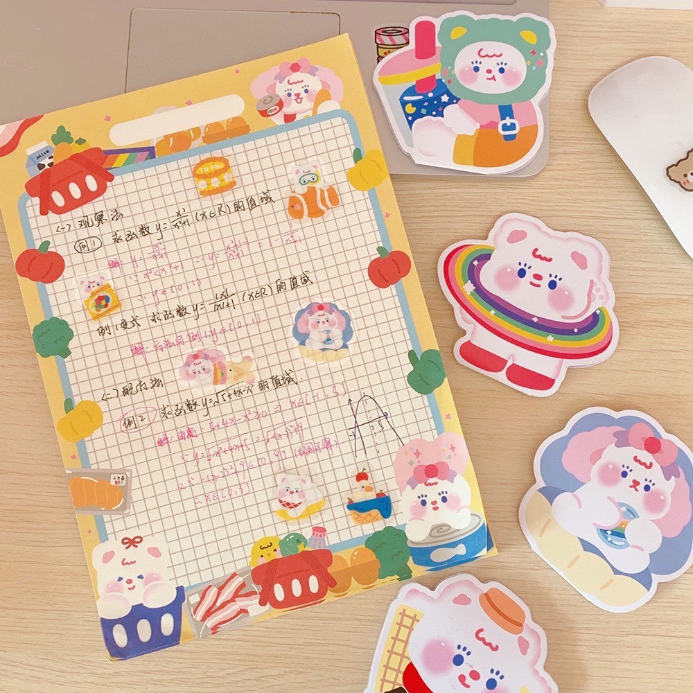 Set 48 miếng stickers dán sổ, dán trang trí phong cách Hàn Quốc - MiuSua