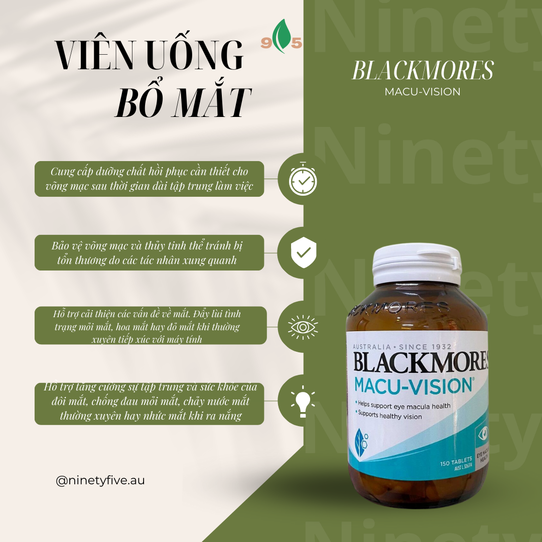 Viên Uống Bổ Mắt Blackmores Macu-Vision (MẪU MỚI)