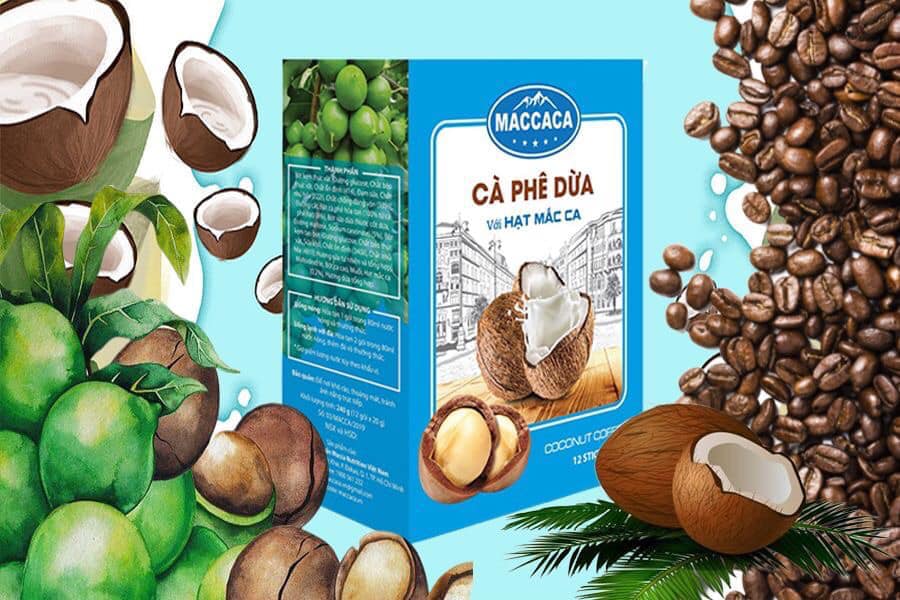 CÀ PHÊ DỪA - MACCA Hộp 12 gói x 20gr