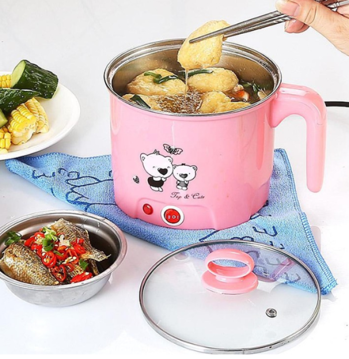 Ca nấu mì kiêm nồi lẩu mini và hấp thức ăn