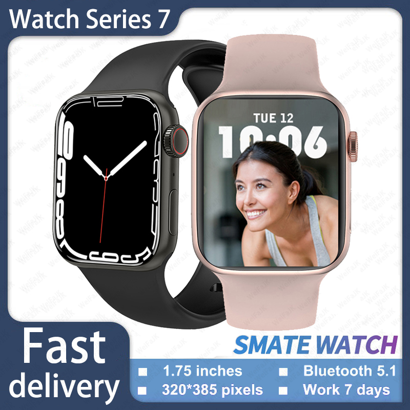 ( Mẫu Hót 2022 ) Đồng hồ thông minh Series 7 Iwo W37 Pro Nam nữ , Đồng hồ thông minh Apple Watch Serie 7  ,  Vòng đeo tay thể dục thể thao cho Xiaomi iPhone Apple Watch SE.