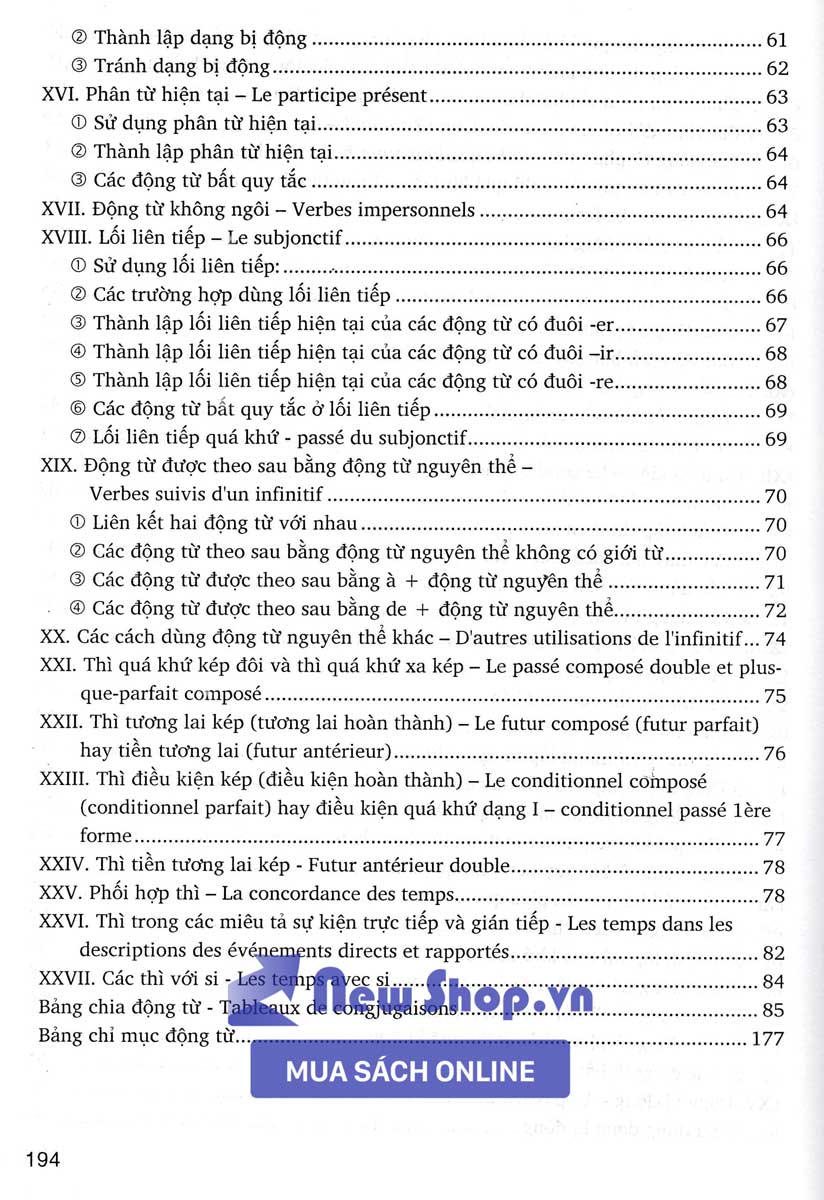 Sách - Sử Dụng Động Từ Tiếng Pháp (HA) - Newshop