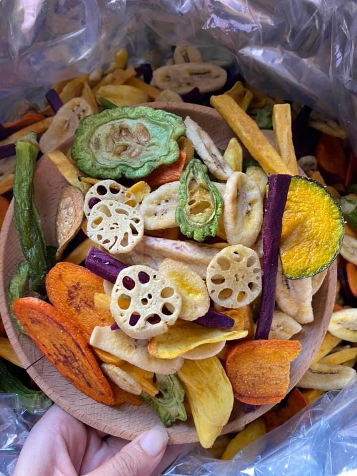 Rau củ Đà Lạt sấy thập cẩm gói 500gr