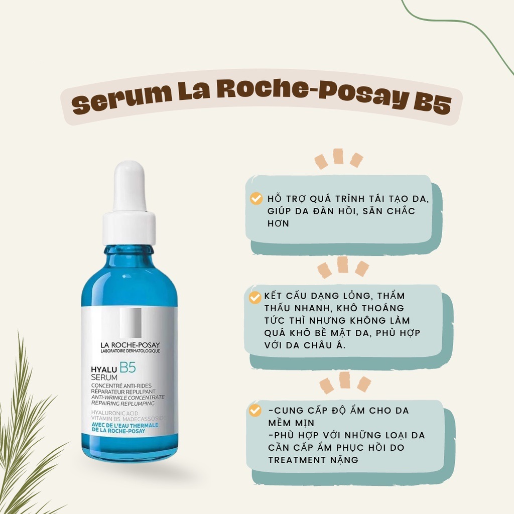 La Roche - Posay HYALU B5  Serum dưỡng chất chuyên sâu giúp hỗ trợ quá trình cấp ẩm tái tạo da