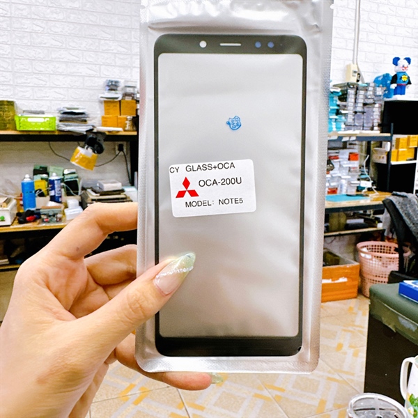 Kính ép oca xiaomi redmi note 5