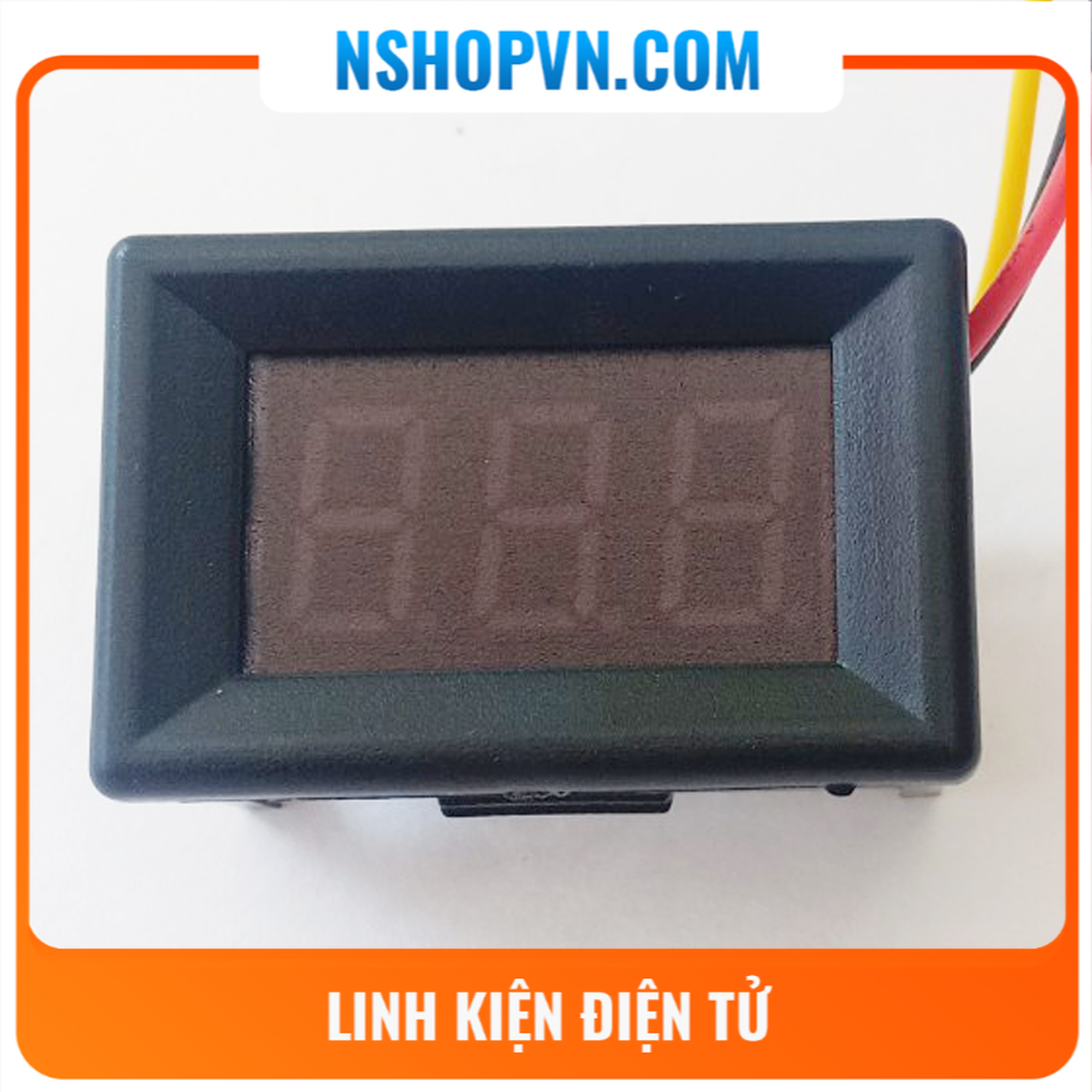 Đồng hồ đo điện áp 3 dây 100vdc vàng