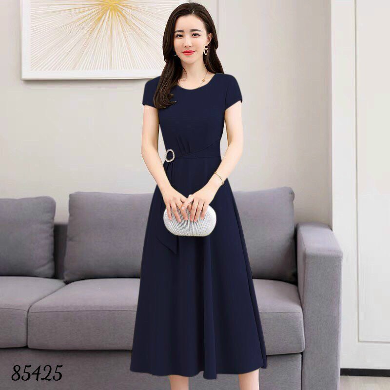 ĐẦM SUÔNG NỮ THẮT EO TÔN DÁNG CHẤT LIỆU MÁT MẺ THỜI TRANG CAO CẤP