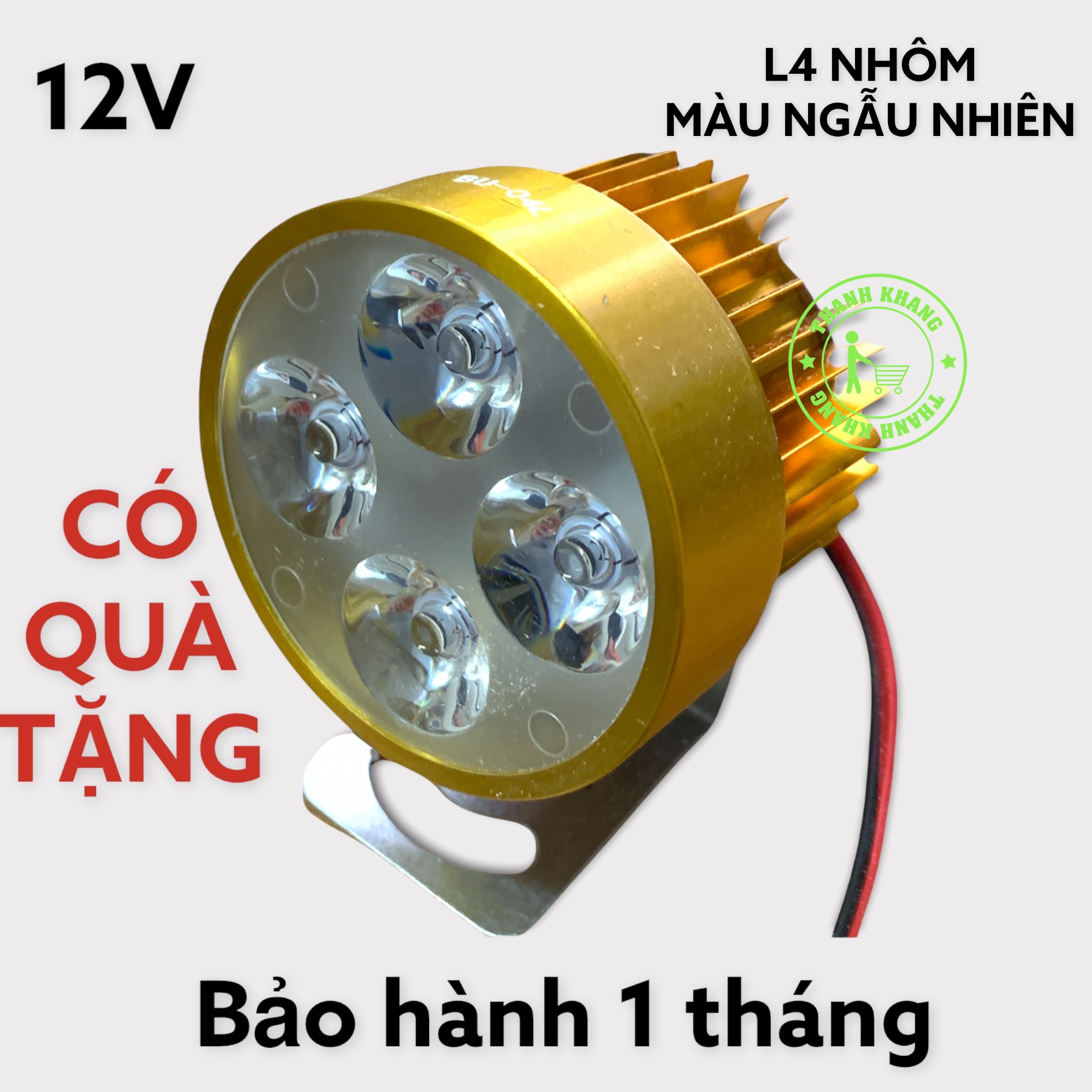Đèn pha led trợ sáng L4 CYT-T1 gắn xe máy