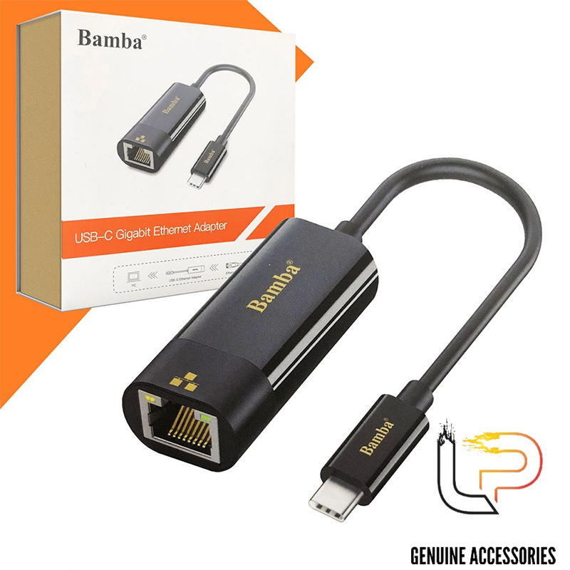 Cáp chuyển USB Type-C to Lan BAMBA - Adapter chuyển đổi USB Type