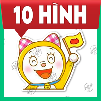 Combo 100 PCs Golden machine cat sticker Domi dorami Bola won't worry about it's a lot of waterproof amazing expression